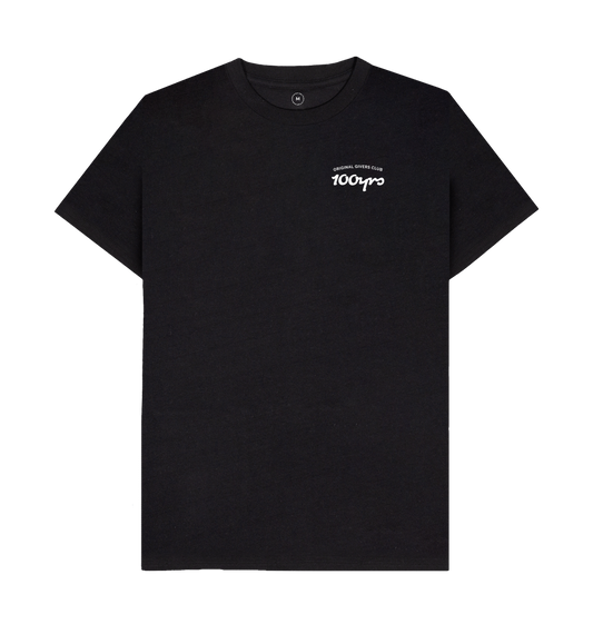 Black Recycled Printed T-Shirt Front